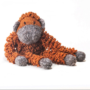 Wool Knit Buddy  | Opal the Orangutan