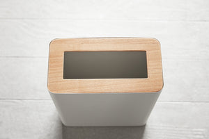 Trash Can - Rectangle - Steel + Wood