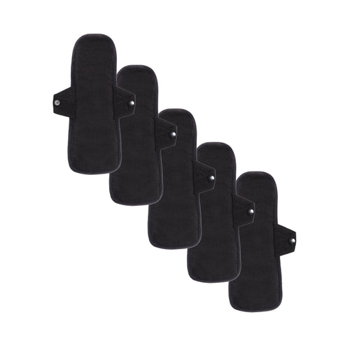 Reusable Pad 5 Piece Bundle for Heavy Flows - Eco-friendly feminine pads & protectors.