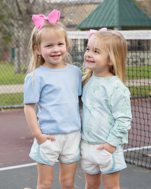 PLAY+ Girls Madaket Shorts - Stylish and comfortable shorts for girls, perfect for summer play and casual outings.