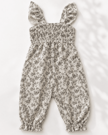 Paisley Smocked Jumpsuit - Antique Rosette