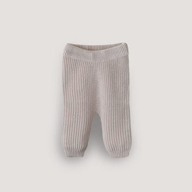 Chunky knit pants for babies, soft and cozy, perfect for stylish comfort in any season.