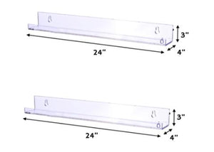 LELLOBABY™ - (Set of 2) Acrylic Floating Shelving