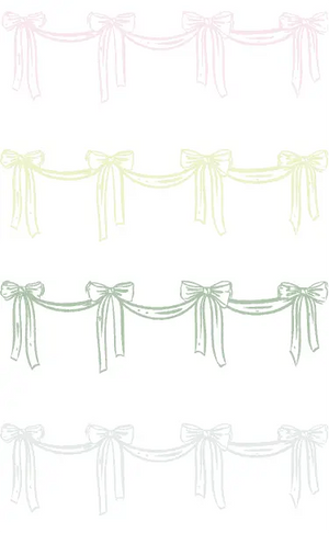 Pastel Bow Guest Napkins, 40pcs