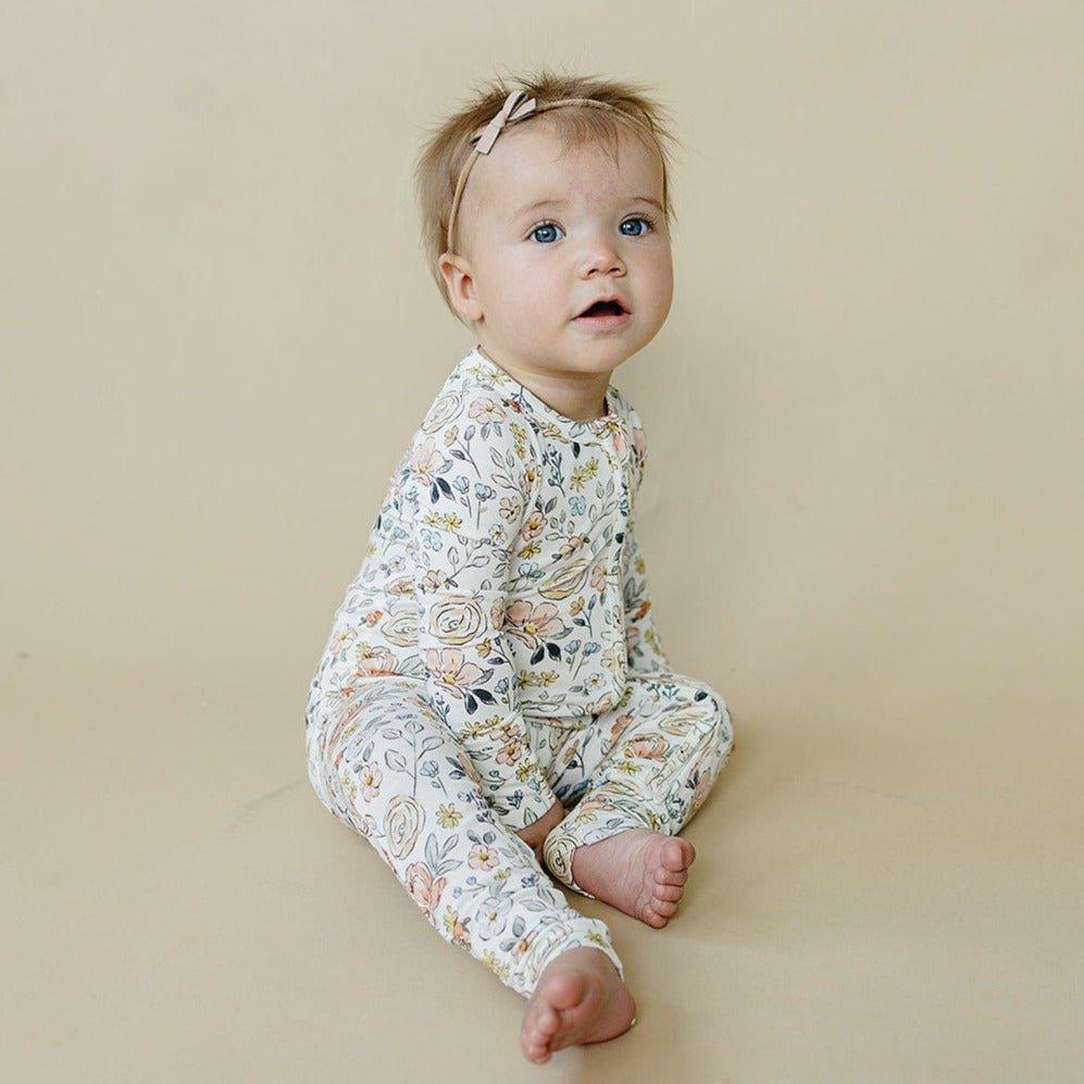 Pastel Petals Modal Zippy Romper for babies, soft and stylish clothing for comfort and cuteness.