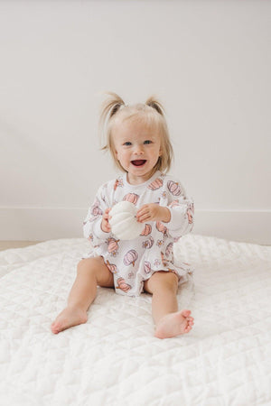 Pastel Pumpkins Bamboo Bubble Romper