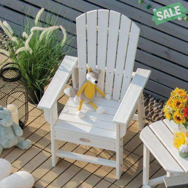 Patio Kids’ Adirondack Chair with Ergonomic Backrest-Blue Blue Kids Chairs & Seating