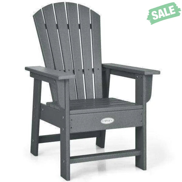 Patio Kids’ Adirondack Chair with Ergonomic Backrest-Blue Blue Kids Chairs & Seating