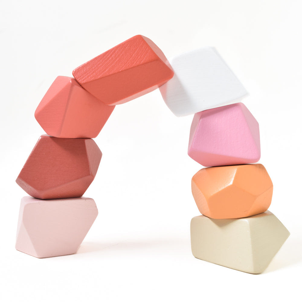 Peach Set of 8 baby furniture pieces, perfect for nurseries and playrooms.