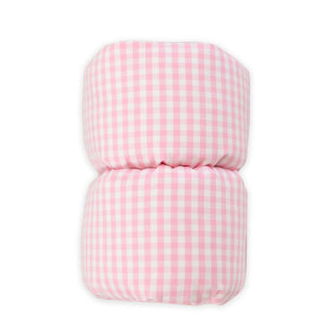 Sadie Light Pink Comfy Cradle nursing pillow for babies, offering comfort and support for feeding and relaxation.