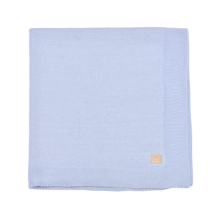 PETIT SWEENY | Boys Blue Organic Cotton Knitted Blanket