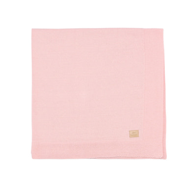 PETIT SWEENY | Girls Pink Organic Cotton Knit Blanket - MOOGCO Baby