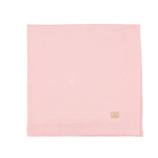 PETIT SWEENY | Girls Pink Organic Cotton Knit Blanket