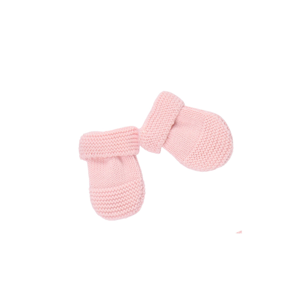 PETIT SWEENY | Girls Pink Organic Cotton Knit Mittens