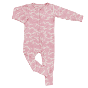Pink Camouflage Convertible Romper