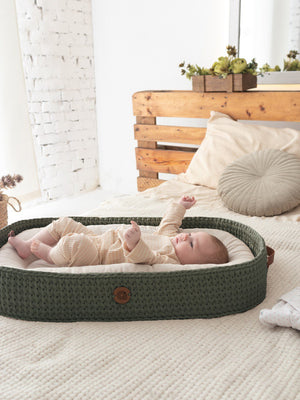 Baby Lounging and Changing Basket XL 3-in-1