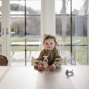 HexaPop Suction Toy for babies, colorful design, engaging play, angle view showcasing its fun and interactive features.