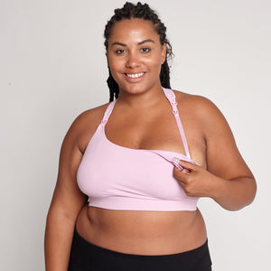 Chloe 3 Running Nursing Sports Bra (Blush Pink)