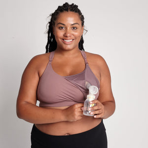 Venice 3 Ultimate Support Full Coverage Nursing & Pumping Sports Bra (Desert Dusk)