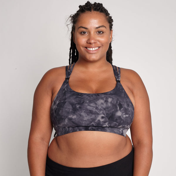 Chloe 4 Running Nursing & Pumping Sports Bra (Black Cloud)