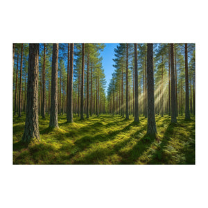 Pine Forest Wall Mural - product only on white background