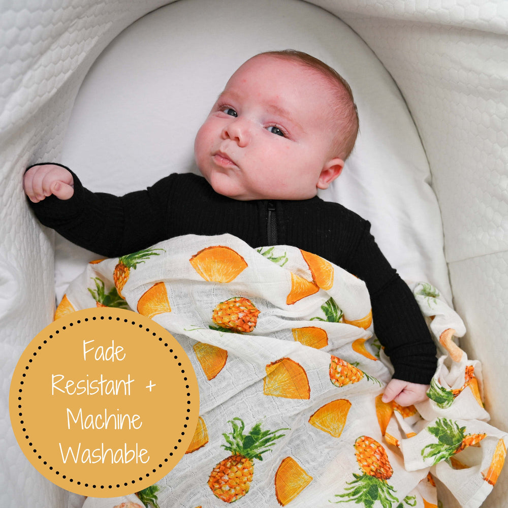 Pineapple Of My Eye Baby Muslin Swaddle Blanket