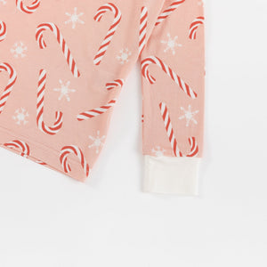 Pink Candy Cane (Long Sleeve PJ)