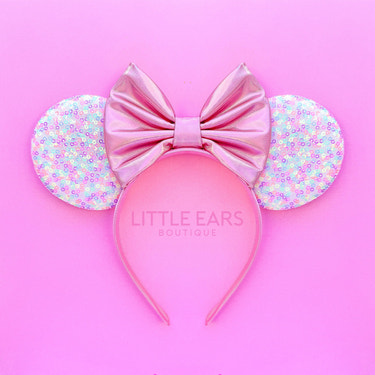 Pink Confetti Mickey Ears