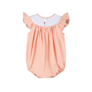 Pink Flamingo Smocked Flutter Romper