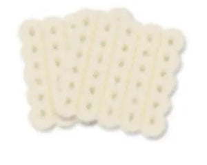 Pink Floral Scalloped Lunch Napkins S40