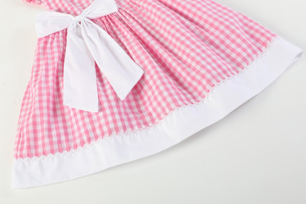 Pink Gingham Bow Dress