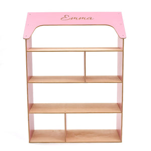 Pink Dollhouse Bookcase