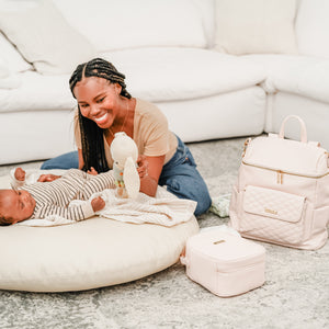 Signature Diaper Bag Pastel Pink