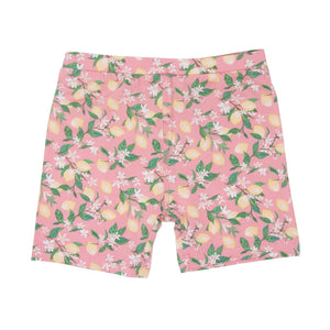 Pink Lemon Floral Print Summer Pajama Set