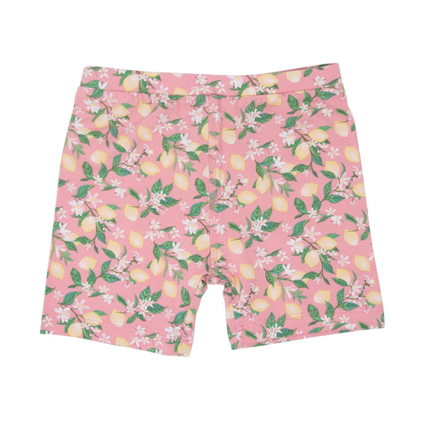 Pink Lemon Floral Print Summer Pajama Set