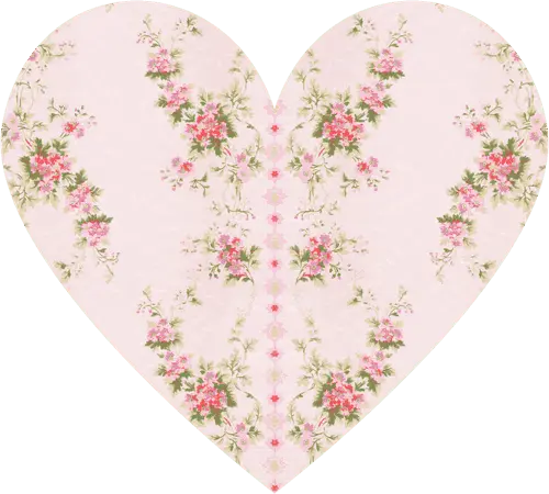 Pink Love Story Heart Shaped Plate, 16pcs