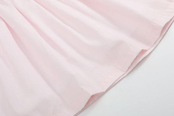 Pink Petal Collared Smocked Dress