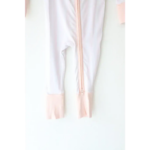 Pink Striped Bamboo Baby Sleeper
