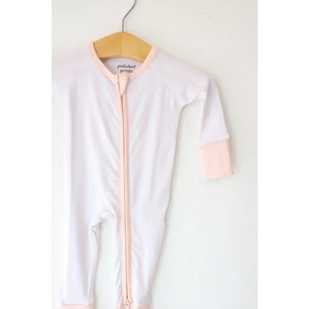Pink Striped Bamboo Baby Sleeper