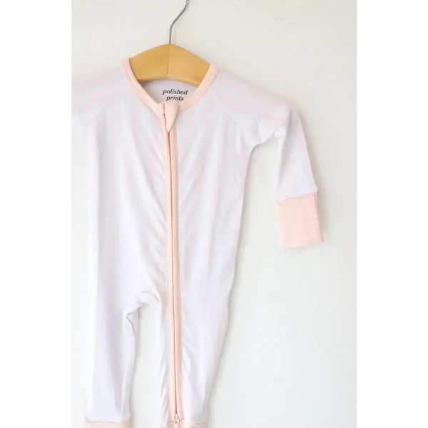 Pink Striped Bamboo Baby Sleeper