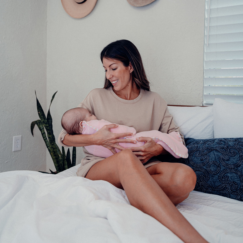 Easy Zipper Swaddle Blankets in Pink