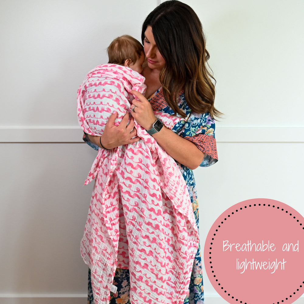 On Wednesdays We Wear Pink Baby Swaddle Blanket