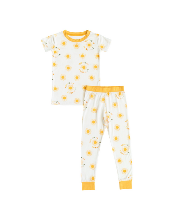 You Are My Sunshine Short-Sleeve PJ Set