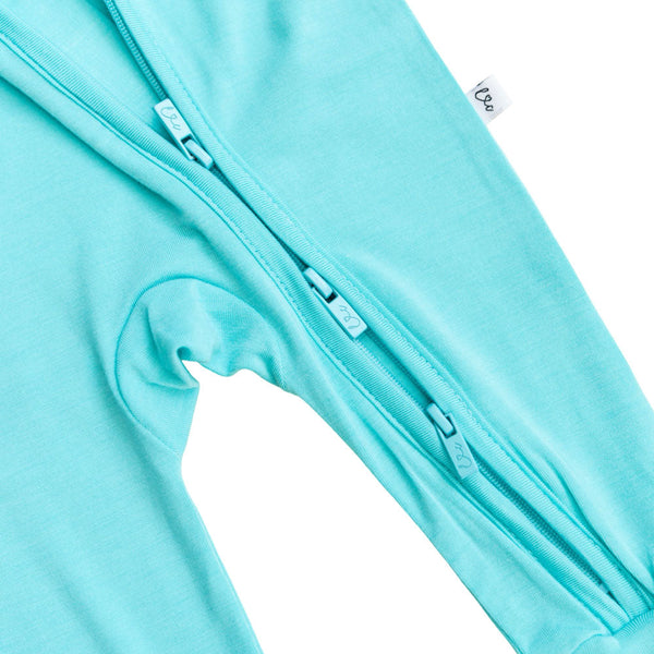 Lagoon Solid Bamboo Convertible Footie