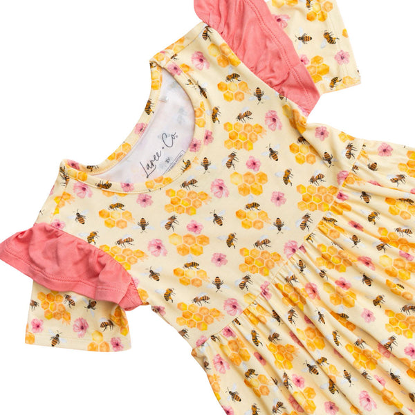 BellaGrace Bamboo Ruffle Spin Dress