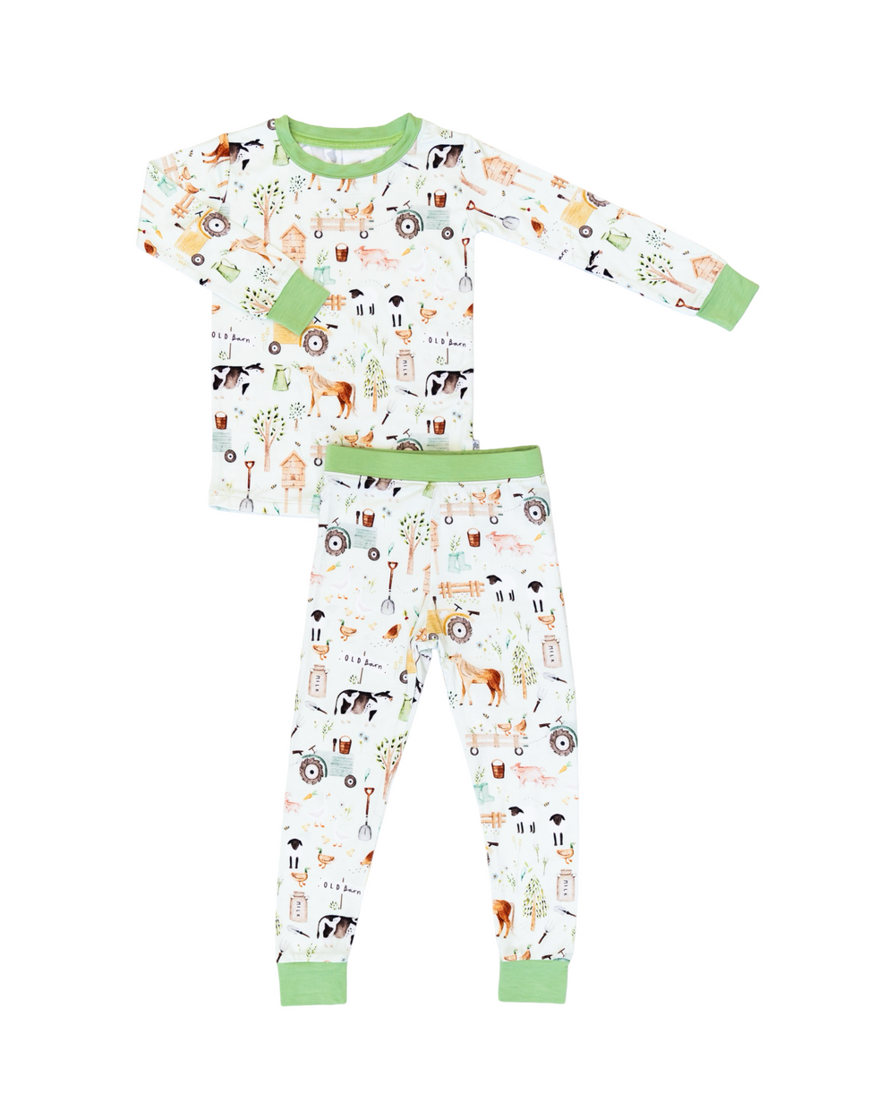 Friendly Farms Two-Piece Set for babies, cozy loungewear in soft fabric, perfect for comfort and play.
