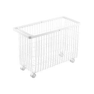 Rolling Wire Basket (14.8" H)  - Steel