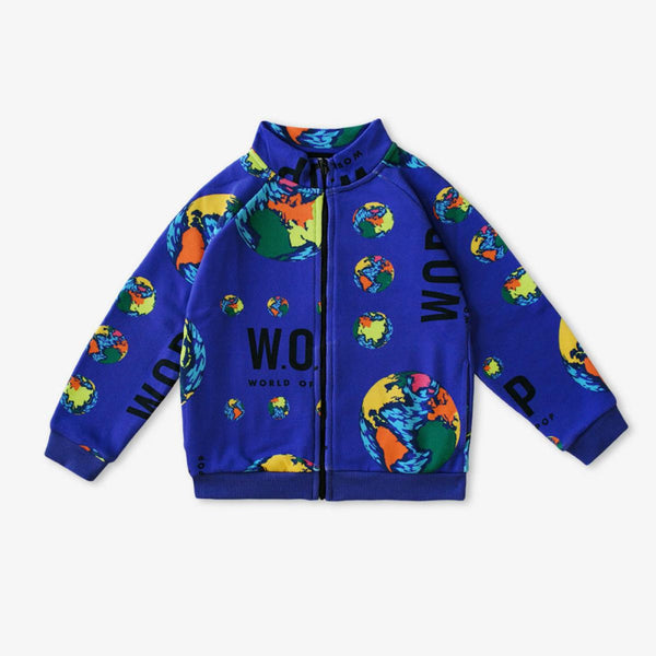 "Baby 'Planets' printed jacket - stylish and cozy outerwear for little explorers."
