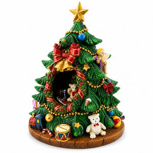 Tabletop Tree Spinning Musical Christmas Figurine