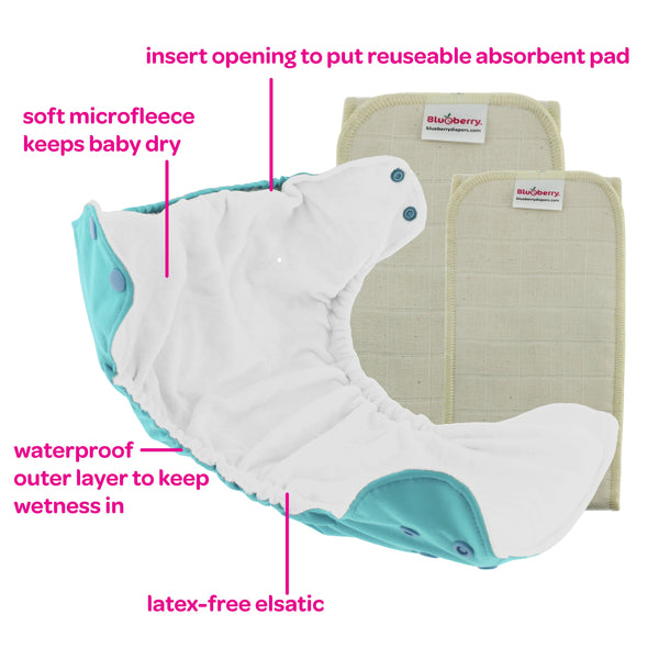 One Size Pocket Diapers - INSERTS NOT INCLUDED